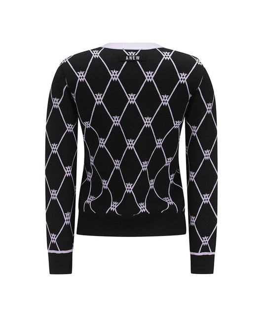 ANEW Golf:  Women Monogram Logo Entrasia Cardigan